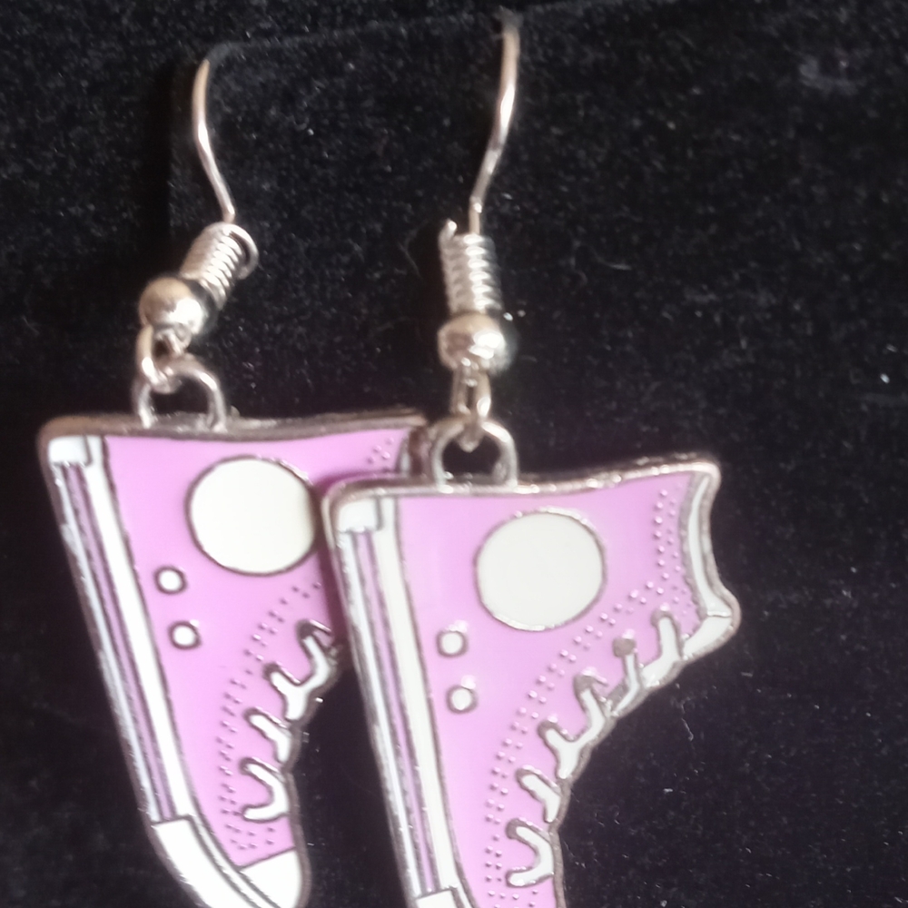Pink Sneaker Earrings